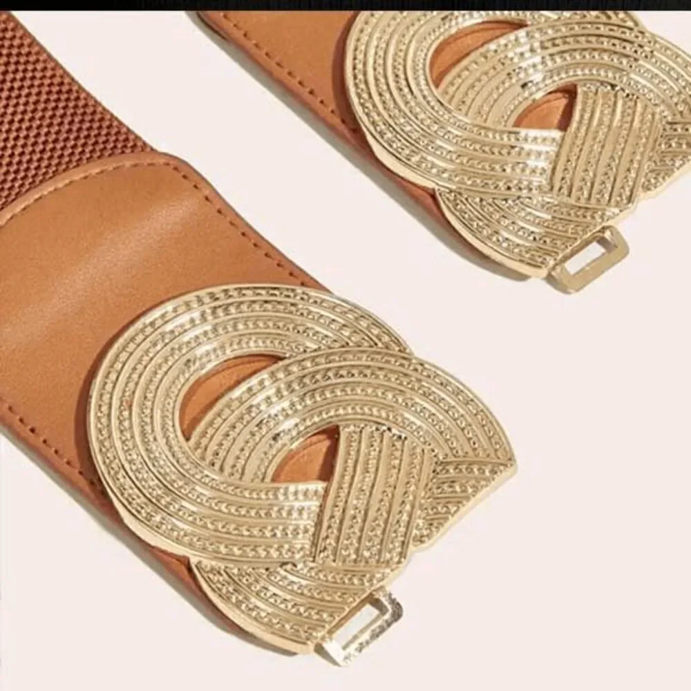 Ladies Brown Gorgeous Statement Belt (29.5 Inches)